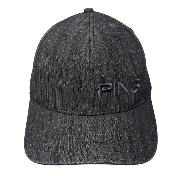 Ping Slideback Hat Gray One Size Adjustable Embroidered Spell Out - Picture 1 of 9